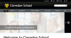 Desktop Screenshot of clevedonschool.org.uk